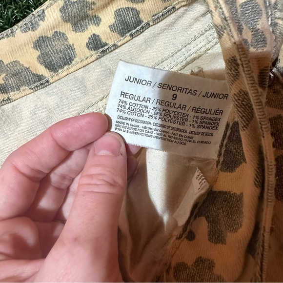 Leopard Print Low-Rise Skinny Jeans LEI, Women's Size 8 Approx. - Picture 9 of 9